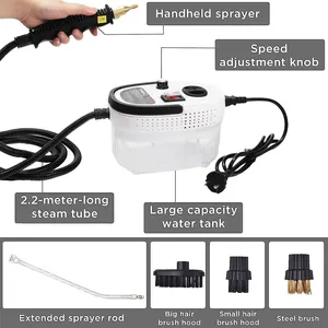 1500/2500w Portable Handheld Steam Cleaner Household Air Conditioner Kitchen Oil Stains High Pressure Steam Cleaner