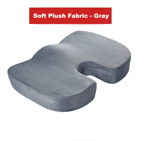 Coussin de siège en mousse à mémoire de forme à récupération lente en U, soulage les douleurs lombaires et du coccyx, pour voiture et bureau