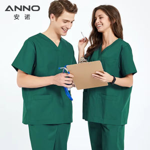 Tenues médicales unisexes ANNO de haute qualité, uniformes tissés pour hôpitaux, blouses conçues pour les médecins et les infirmières. - Product Image 2