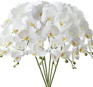 32 "Kunstmatige Phalaenopsis Bloemen 6 Pcs Kunstmatige Orchidee Bloemen Stem Planten Voor Home Decor