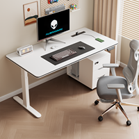 Bureau debout électrique réglable en hauteur à double moteur, poste de travail assis-debout pour la maison, le bureau et le gaming, table à hauteur réglable