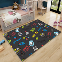DaiRui Gamer Tapis Garçon Enfant Adolescent Nursery Controller Tapis, Funny 3D Printed Carpet Gaming Floor Mat