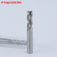 Ensemble de fraises à dégrossir en carbure monobloc HANDERK à 4 cannelures AlTiN, fraises à dents grossières, OEM/ODM disponible pour machine-outil CNC