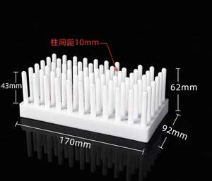 Laboratuvar Ekipmanları Fabrikası Toptan Beyaz ve Mavi Plastik Silindirik Test Tüpü Rafı 66 ve 102 Sütunlu DDP Hizmeti - Product Image 1