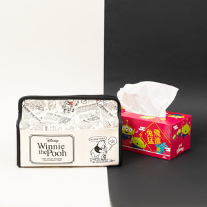 Nueva cubierta de caja de pañuelos compacta de cuero Pu suave con textura bonita personalizada promocional - Product Image 4