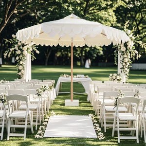 Personalizzato 2m 3m bianco nero verde verde tessuto parco spiaggia giardino esterno ombrellone ombrellone ombrellone con <span class=keywords><strong>logo</strong></span> - Product Image 6