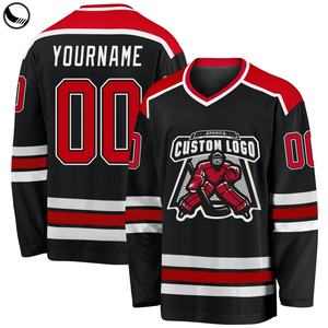 Maillots de hockey sur glace personnalisés BETHERIVAL OEM avec broderie et impression par sublimation, en tissu sergé à séchage rapide - Product Image 4