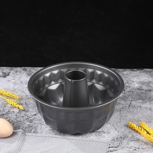 Non Stick Carbon Steel Black Round Cake Mold For Baking Chiffon Pumpkin Mousse Bread Oven Safe Baking Pan Tool - Product Image 1