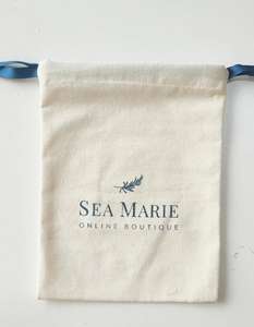 Sacs en coton biologique personnalisés avec logo, pochette de shopping, sac en toile à cordon, sac anti-poussière pour sac à main - Product Image 2