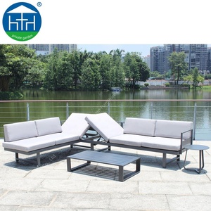 Mobilier d'extérieur en aluminium <span class=keywords><strong>canapé</strong></span> salon sectionnel <span class=keywords><strong>lit</strong></span> de soleil jardin coussin imperméable durable <span class=keywords><strong>canapé</strong></span> d'angle de jardin - Product Image 3