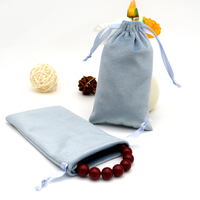 Sacs de shopping personnalisés en velours doux, légers, rectangulaires, mini pochettes cadeaux, avec logo imprimé, pour petits bijoux, dés et flacons de 10 ml – Grande Vente