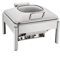 Réchauffeur d'aliments de 9l, plats à frire, pour buffet, en or, plats de banquet