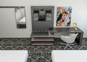 Modern Hotel Furniture <b>Set</b> Queen Size Wooden <b>Bed</b> Nightstand Wardrobe TV Cabinet <b>Full</b> Bedroom <b>Sets</b> for 3-Star Hotels - Product Image 5