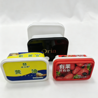Boîte de conservation rectangulaire en plastique personnalisable pour beurre, confiture, fromage, margarine et crème glacée, qualité alimentaire, 250g 200g