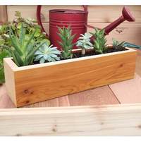 Pot Bunga Kayu Pedesaan & Mesin Penyemai Desain Rumah Pertanian Kayu Solid Warna Dapat Disesuaikan