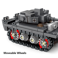 JKC7652, tanque de Tigre, equipo de partículas pequeñas, modelo de bloque, rompecabezas para niños, juguete de bloques de construcción, juego de bloques de plástico, venta al por mayor