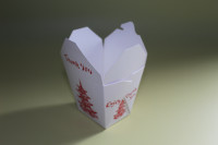 Boîte de nouilles à emporter récipient de collation de pâtes design imprimé 8oz 16 oz 26oz 32oz boîtes d'emballage en papier jetables écologiques