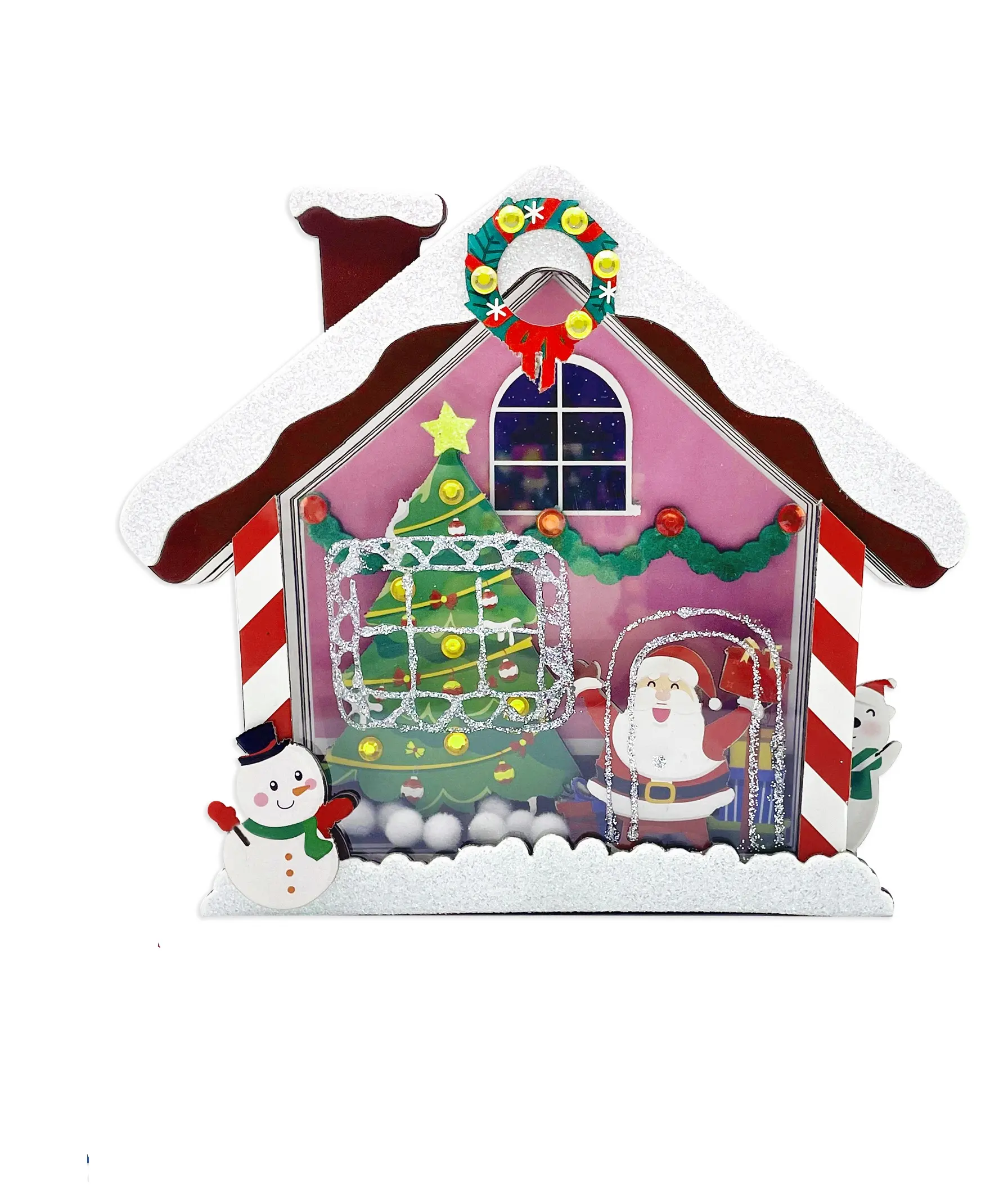 New arrival 3D House craft kit for kids DIY with Christmas 2023 Make 1