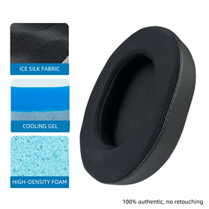 แผ่นรองหูฟังเจลทำความเย็น CORBORS สำหรับหูฟัง <span class=keywords><strong>Audio</strong></span> <span class=keywords><strong>Technica</strong></span> ATH M70X พร้อมโฟมความหนาแน่นสูง - Product Image 3