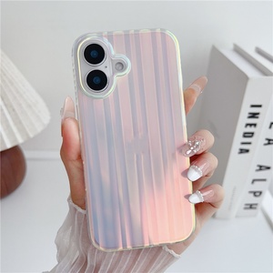 Funda Híbrida para Teléfono Iphone 16 Pro Max, TPU y PC 2 en 1, Color Holográfico Cambiante, Antigolpes - Product Image 3