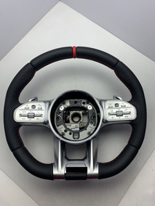 Volante Interior Negro Actualizado New2025 G63 para Mercedes Benz Clase G, G Wagon, G63, G500, G550 2019-2024, C43, GLS53, GT50, <span class=keywords><strong>A45AMG</strong></span> - Product Image 5