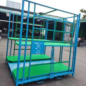 Yougu nóng bán tùy chỉnh cán Container có thể gập lại kho Xe đẩy giỏ hàng CuộN lồng