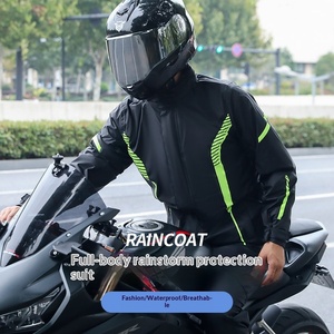 Conjunto de Pantalones y Chaqueta Impermeable para Hombre, 100% Nailon, 100g, para Motociclistas, Repartidores de Comida, Protección Completa del Cuerpo en Invierno - Product Image 3