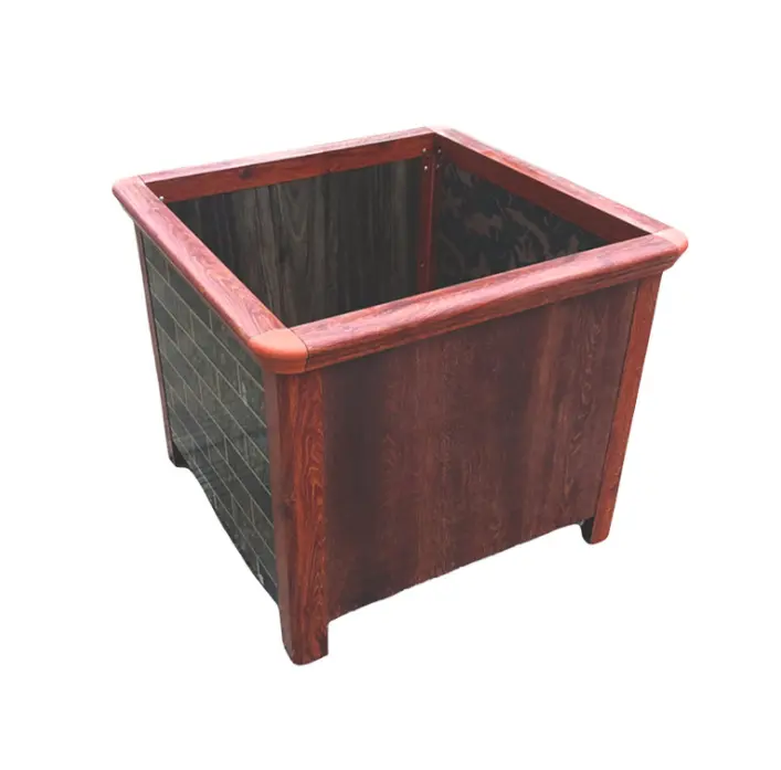 Cama de jardín elevada de Metal para flores, caja de macetero con patas para exteriores, contenedor de flores para jardinería