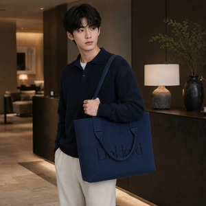 Bolso tote tejido para atuendos informales de oficina y compras diarias con asas largas para el hombro y asas cortas para llevar en la mano - Product Image 2