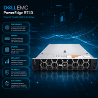 Performa Konsisten Standar Industri Server Rak Prosesor Ganda yang Digunakan untuk Integrasi Sistem Dell PowerEdge R740
