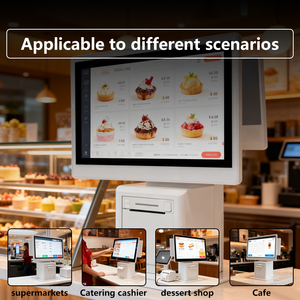 White Color All One System Commercial Cash Register Android OS 11.6-inch Capacitive Touch Screen Built-in 80mm - Product Image 4
