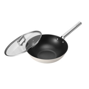 Juego de Utensilios de Cocina Antiadherentes de Hierro Refinado, 3 Piezas: Wok, Sartén y Olla para Sopa, Calidad Superior, Comercio Nacional - Product Image 3