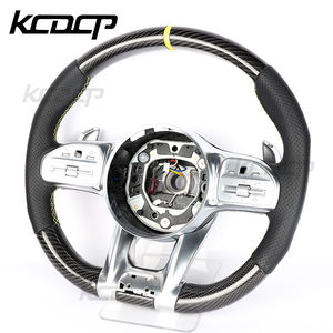 Ajustement pour Mercedes Benz classe A A200 A180 A260 A45 C63 W205 W204 C300 W222 G55 G500 ancien modèle au nouveau <span class=keywords><strong>volant</strong></span> en fibre de carbone - Product Image 2