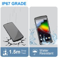 PDA Resistente al Agua IP67 con Android 14, 4+64G, Pantalla Táctil de 6 Pulgadas, Escáner de Códigos de Barras QR para Almacén con NFC y WIFI