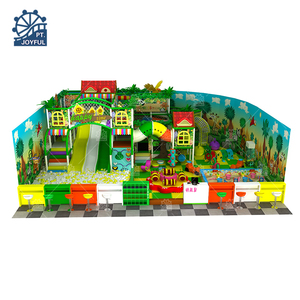 Tobogán de Interior para niños con tema de la jungla, juego suave Merry Go Round, equipo de juegos para interiores, parque de atracciones para niños con pozo de bolas - Product Image 2