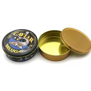 Boîte ronde en métal personnalisée pour emballage alimentaire <span class=keywords><strong>100G</strong></span> 250G Boîte à <span class=keywords><strong>caviar</strong></span> vide - Product Image 2