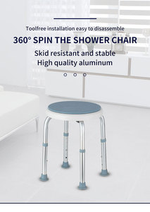 <span class=keywords><strong>Chaise</strong></span> de <span class=keywords><strong>douche</strong></span> de salle de bains à cercle réglable simple BQ103C pour personnes âgées et handicapées - Product Image 6