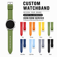 Bracelets de montre premium pour hommes, en silicone, à changement rapide, design sportif, avec stock disponible et support de présentation en magasin