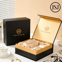 Boîte cadeau en carton rose de luxe personnalisée avec logo, gaufrée, laminée mate, doublée d'éponge, pour perruque, extension de cheveux, magnétique, rigide