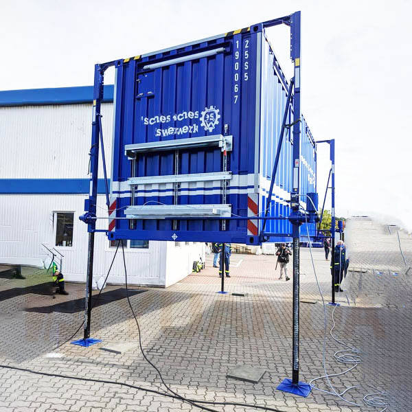 Shipping Container Lifting Jack Stand 5 to 40 Ton - 1.8M Hydraulic ...