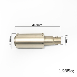 Projet d'échappement moto hors route <span class=keywords><strong>silencieux</strong></span> scooter flexible Sc tuyau d'échappement pour CBR125 CBR250 CB400 CB600 FZ400 <span class=keywords><strong>Z750</strong></span> - Product Image 6