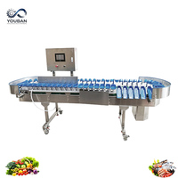 Rotatie-schijf weegsorteermachine met PLC-besturing, fruit-, groente- en visweegsorteerder voor oesters, garnalen, kippenpootjes en noten
