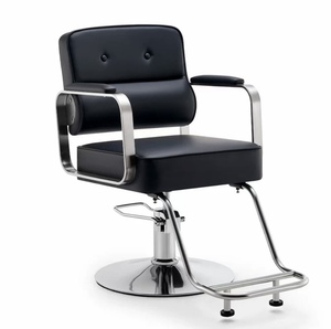 Sillas de Barbería Marrones de Alta Calidad en Venta, Silla de Barbero Resistente para Salón - Product Image 2