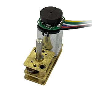 Moteur à engrenages N20 32 mm CC à balais avec détection de vitesse par encodeur, montage sur bride, moteur électrique miniature - Product Image 4