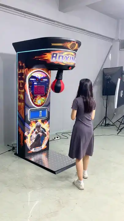 Kalkomat Boxer Fire Punching Game Machine - Ladies / Yes