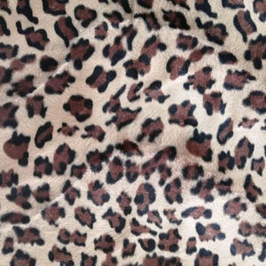Tissu de fausse fourrure en velours Polyester de meilleure qualité, tissu de maison en peluche imprimé à motifs d'animaux - Product Image 4