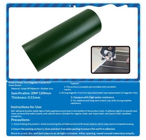 Pegatinas de Pared Magnéticas Adhesivas de Goma Suave/PVC, <span class=keywords><strong>Pizarra</strong></span> de Dibujo Borrable para Niños, para Oficina, Enseñanza y Formación - Product Image 5