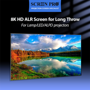Écran de projection fixe SCREENPRO <span class=keywords><strong>Home</strong></span> Cinema ALR 8K HDR 3D Ready, gain amélioré, gris cristal, noir diamant, montage mural - Product Image 2