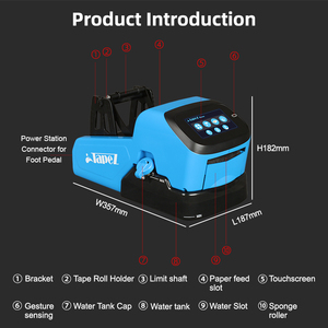 New Innovative for Water Activated <strong>Tape</strong> <strong>Machine</strong> 2.0 Automatic Working Box Packing Gummed <strong>Tape</strong> Dispenser 2.4kg 80mm - Product Image 5
