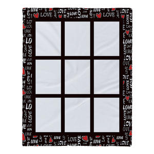 Couverture vierge de sublimation Offre Spéciale en gros 125*150cm couverture de flanelle de sublimation personnalisée cadeau de saint valentin - Product Image 3